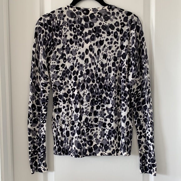 NWT LOFT Print Crewneck Long Sleeves Cardigan - Picture 10 of 13